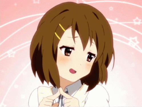 K-on Yui Hirasawa Cute Hand Gesture GIF