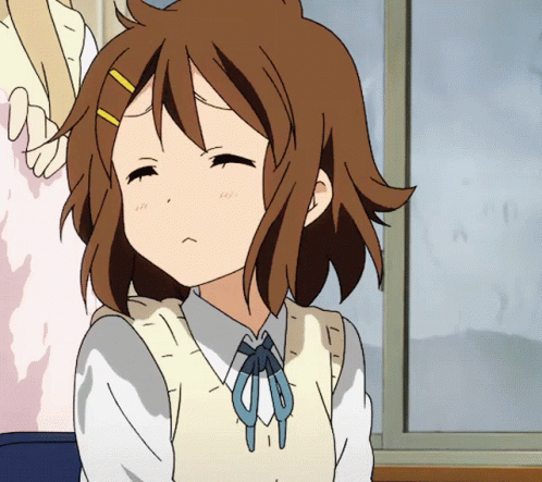 K-on Yui Hirasawa Cute Sneeze GIF