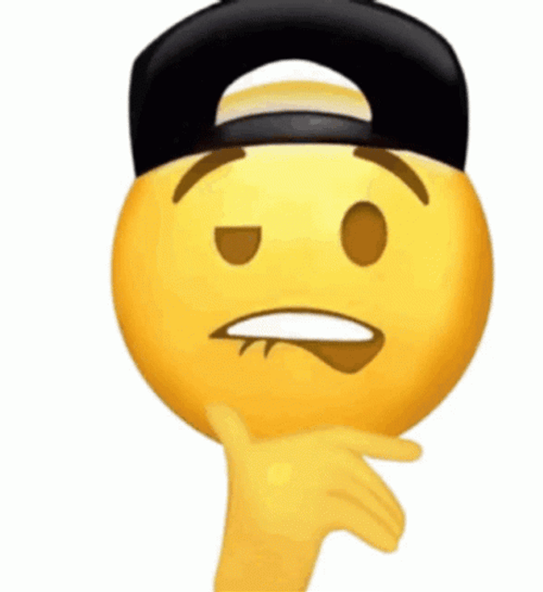 K-Pop Emoji Transition Biting Lip GIF
