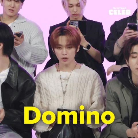 K-pop Stray Kids Chanting Domino GIF