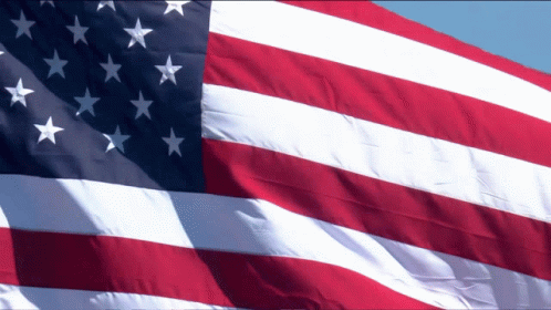 American Flag Slow Motion Wave GIF
