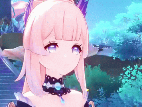 Kokomi Tired Eyes GIF