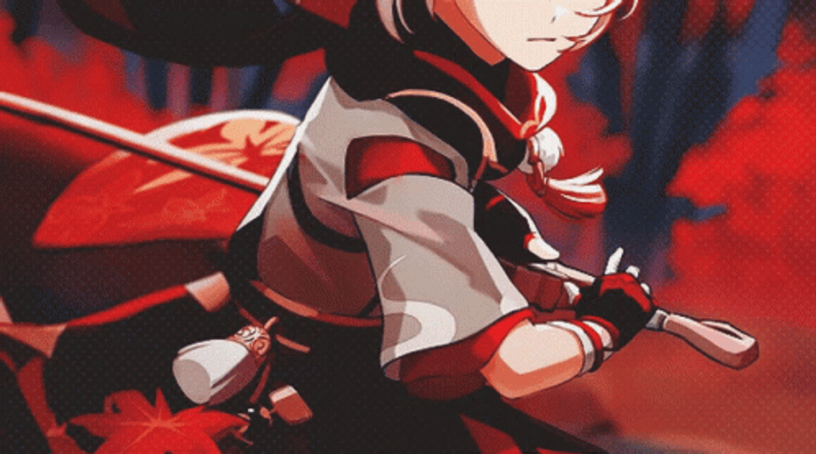 Kaedehara Kazuha Battle GIF
