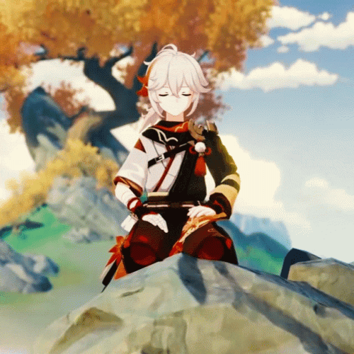 Kaedehara Kazuha Meditating GIF