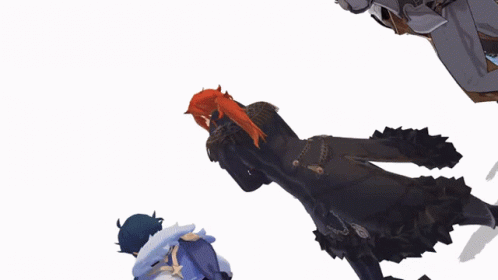 Kaeya And Genshin Impact Characters Hip Dance GIF