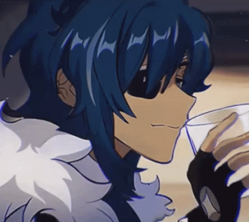 Kaeya About To Take A Sip GIF