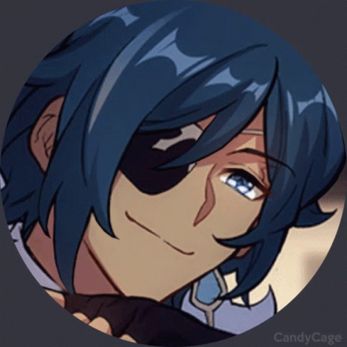 Smiling Kaeya Ice Effect GIF