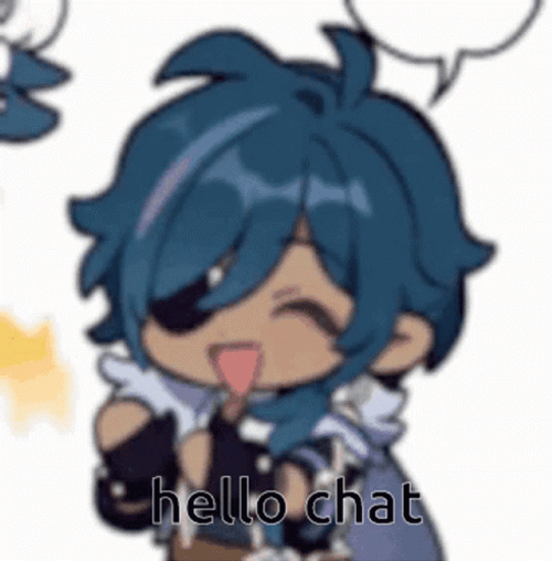 Kaeya Hello Chat GIF