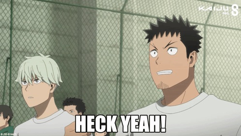 Kafka Hibino Kaiju No 8 Reno Ishikawa Heck Yeah GIF