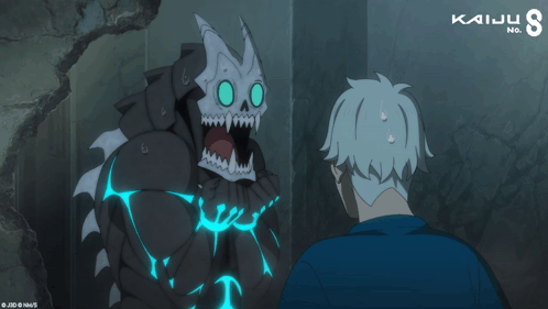 Kafka Hibino Kaiju No 8 Reno Ishikawa Shock Ahh GIF