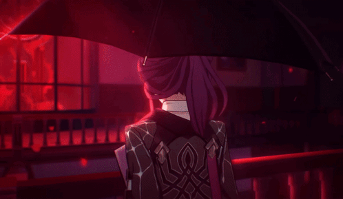 Kafka Honkai Star Rail Glowing Gaze GIF