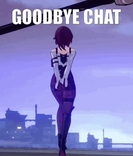 Kafka Honkai Star Rail Goodbye Chat GIF
