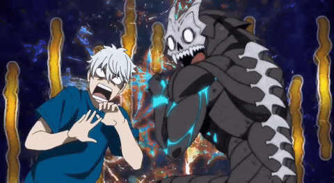 Kafka Kaiju Number 8 Reno Shocked GIF