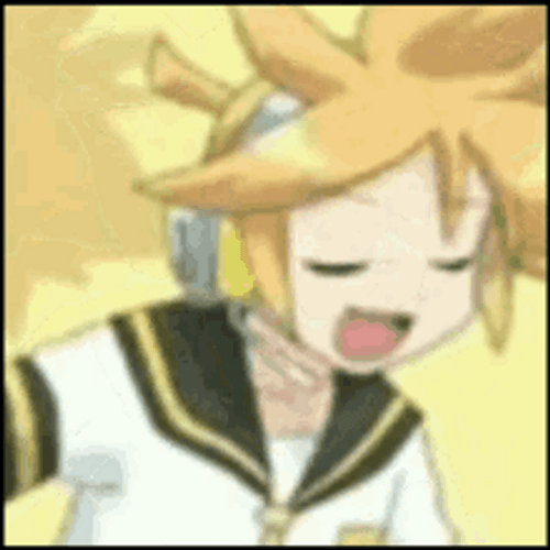 Kagamine Len Singing Vocaloid GIF