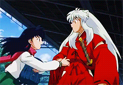 Kagome Higurashi Hugging Inuyasha GIF