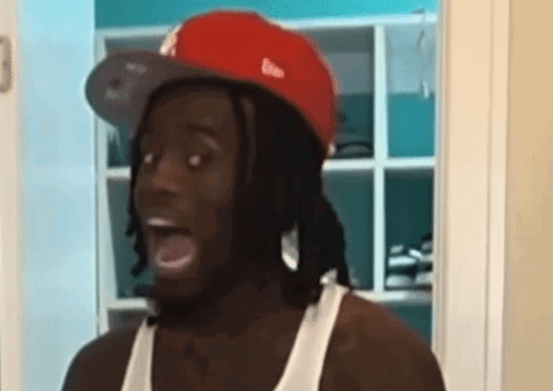 Kai Cenat Ah Surprised Face GIF