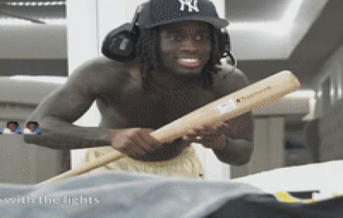 Kai Cenat Baseball Bat GIF