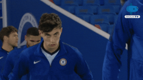 Kai Havertz Fixing His Hair GIF