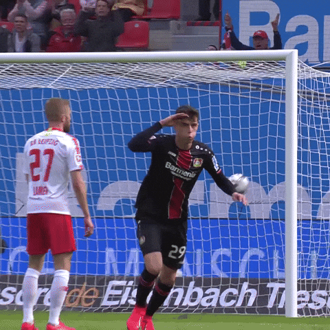 Kai Havertz Salute Celebration GIF