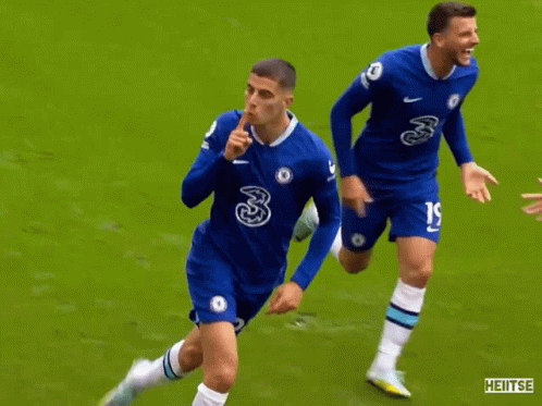 Kai Havertz Shh Celebration GIF