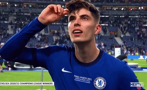 Kai Havertz Smiling For The Crowd GIF