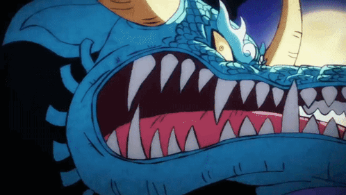 Kaido As Dragon Shocked Face GIF