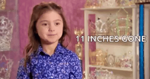 Kailia Posey 11 Inches Gone Meme GIF