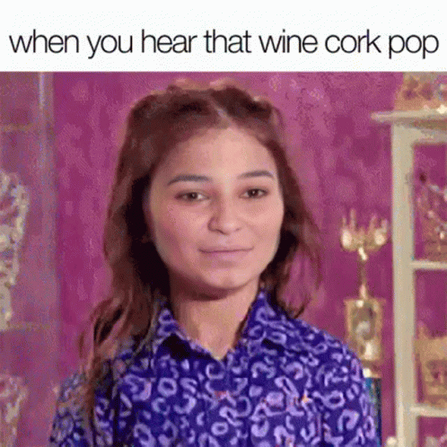 Kailia Posey Cork Popping Meme GIF