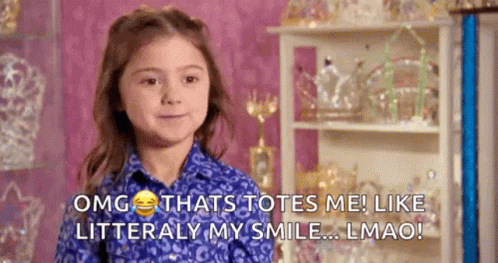 Kailia Posey Hilarious That's My Smile Parody GIF