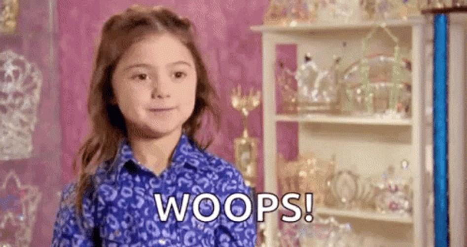 Kailia Posey Woops Reaction Meme GIF