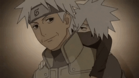 Kakashi Hatake Father Back Ride Naruto GIF