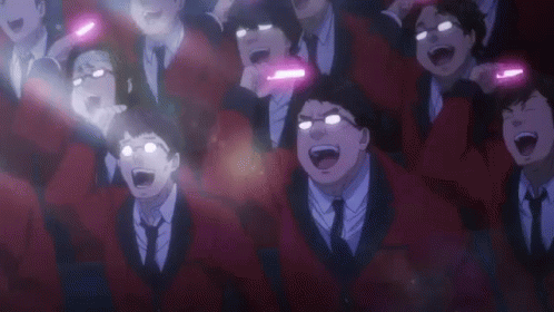Kakegurui Fan Boys Light Stick GIF