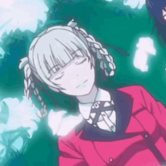 Kakegurui Kirari Momobami Peaceful Rest GIF
