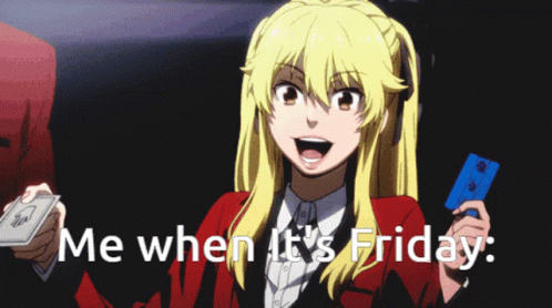 Kakegurui Mary Saotome Friday Feeling GIF