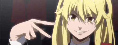 Kakegurui Mary Saotome Smirk Reaction GIF