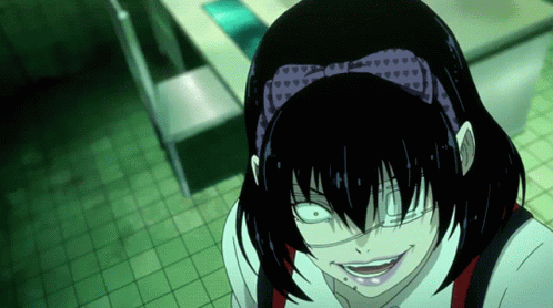 Kakegurui Midari Ikishima Walking GIF