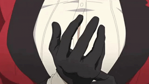 Kakegurui Miroslava Honebami Glove On GIF