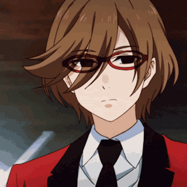 Kakegurui Rei Batsubami Charming Talk GIF