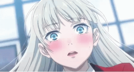 Kakegurui Ririka Momobami Blushing GIF