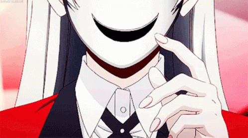 Kakegurui Sachiko Juraku Mask Off GIF