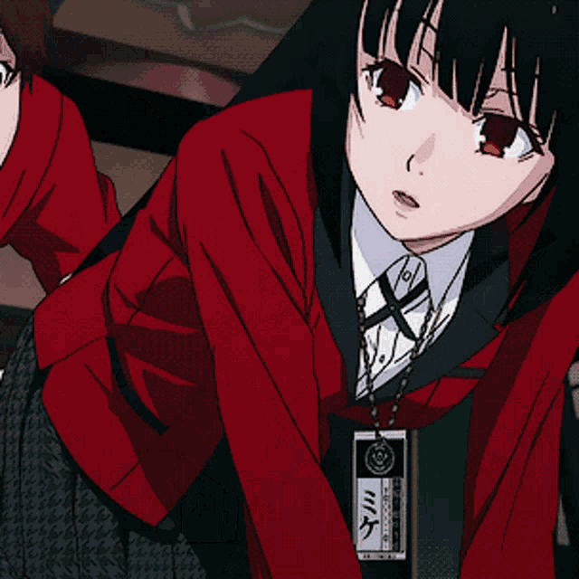 Kakegurui Yumeko Jabami Happy Shy GIF