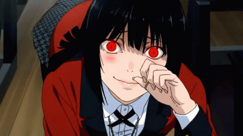 Kakegurui Yumeko Jabami Nya Shy GIF
