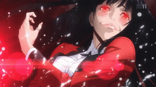 Kakegurui Yumeko Jabami Red Eyes GIF