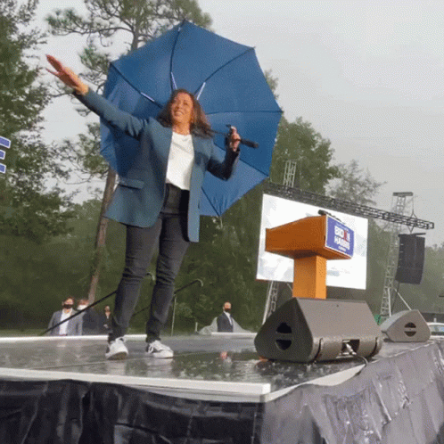 Dancing In The Rain Kamala Harris GIF