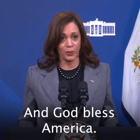 Kamala Harris And God Bless America GIF