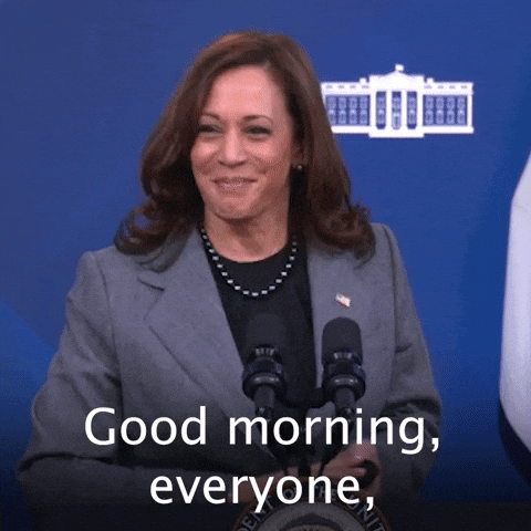 Kamala Harris Good Morning Meme GIF