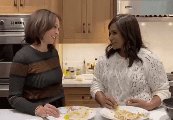 Kamala Harris Hug A Woman GIF
