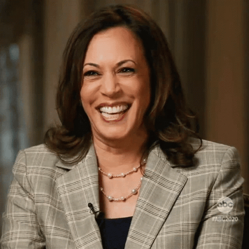 Kamala Harris Laughing With Joe Biden GIF