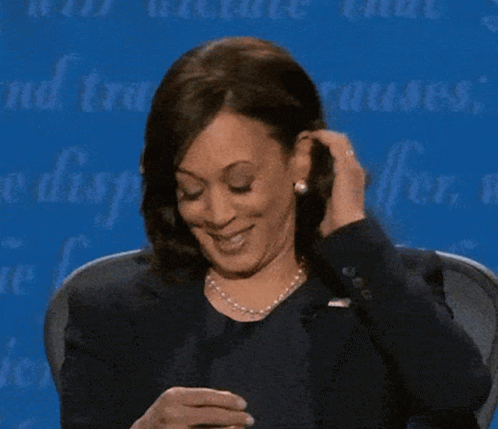 Kamala Harris Listening To Petty Topic GIF