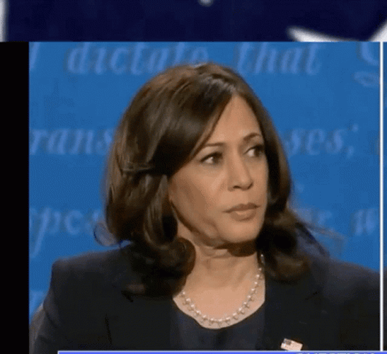 Kamala Harris Looking Around GIF
